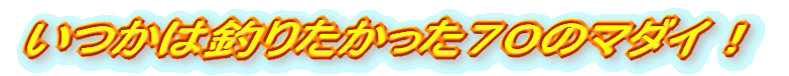 いつかは釣りたかった70のマダイ!